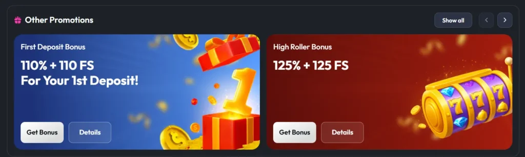 ReelsOn promotions and bonus offers for Australian players