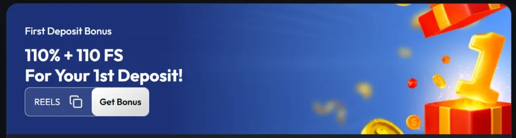 Casino Online ReelsOn ferst deposit bonus with promo code offer