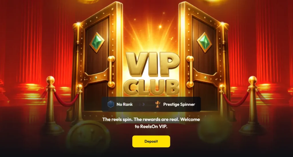 ReelsOn Casino VIP Club benefits and rewards for Australian players